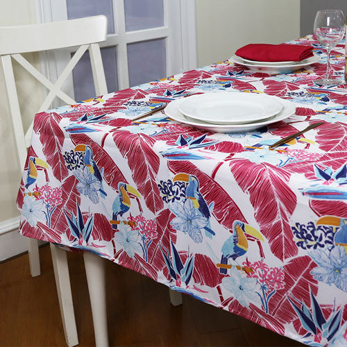 TUCANOS Pink Tablecloth 140x250cm