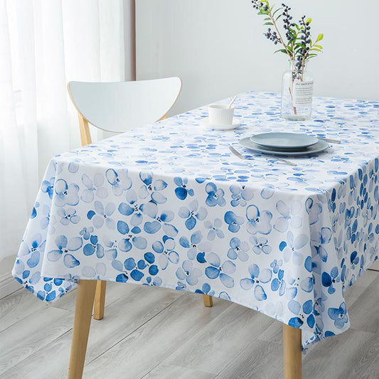 Toalha de mesa FLOWER Azul Escuro 140x200cm