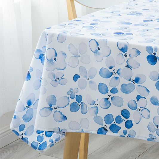 Toalha de mesa FLOWER Azul Escuro 140x200cm