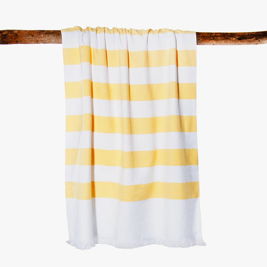 SUN LOVERS Beach Towel Yellow