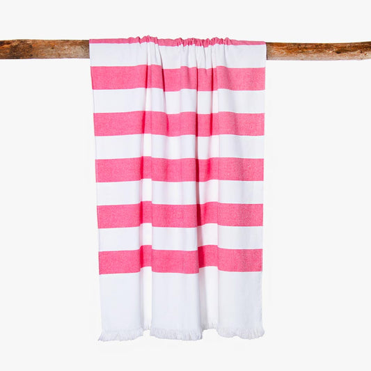 SUN LOVERS Pink Beach Towel