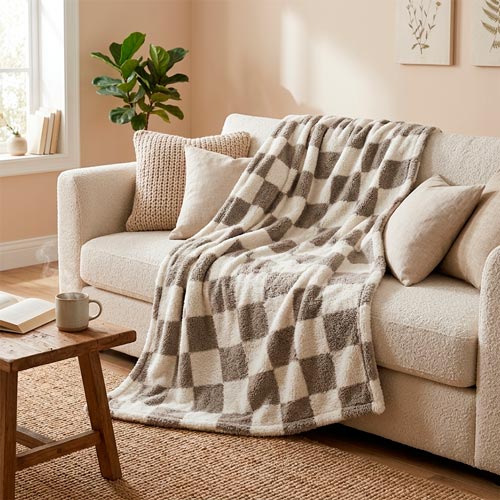 KALI Blanket Dark Brown 150x200cm