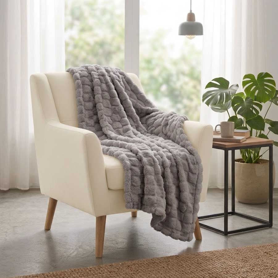 KALI Blanket Dark Brown 150x200cm