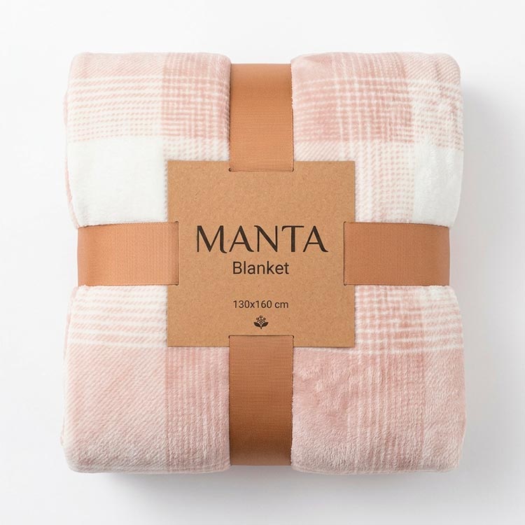 Manta KILT Rosa 130x160cm