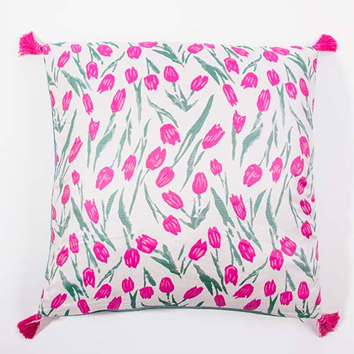 Almofada Decorativa TULIPE Rosa 45x45cm
