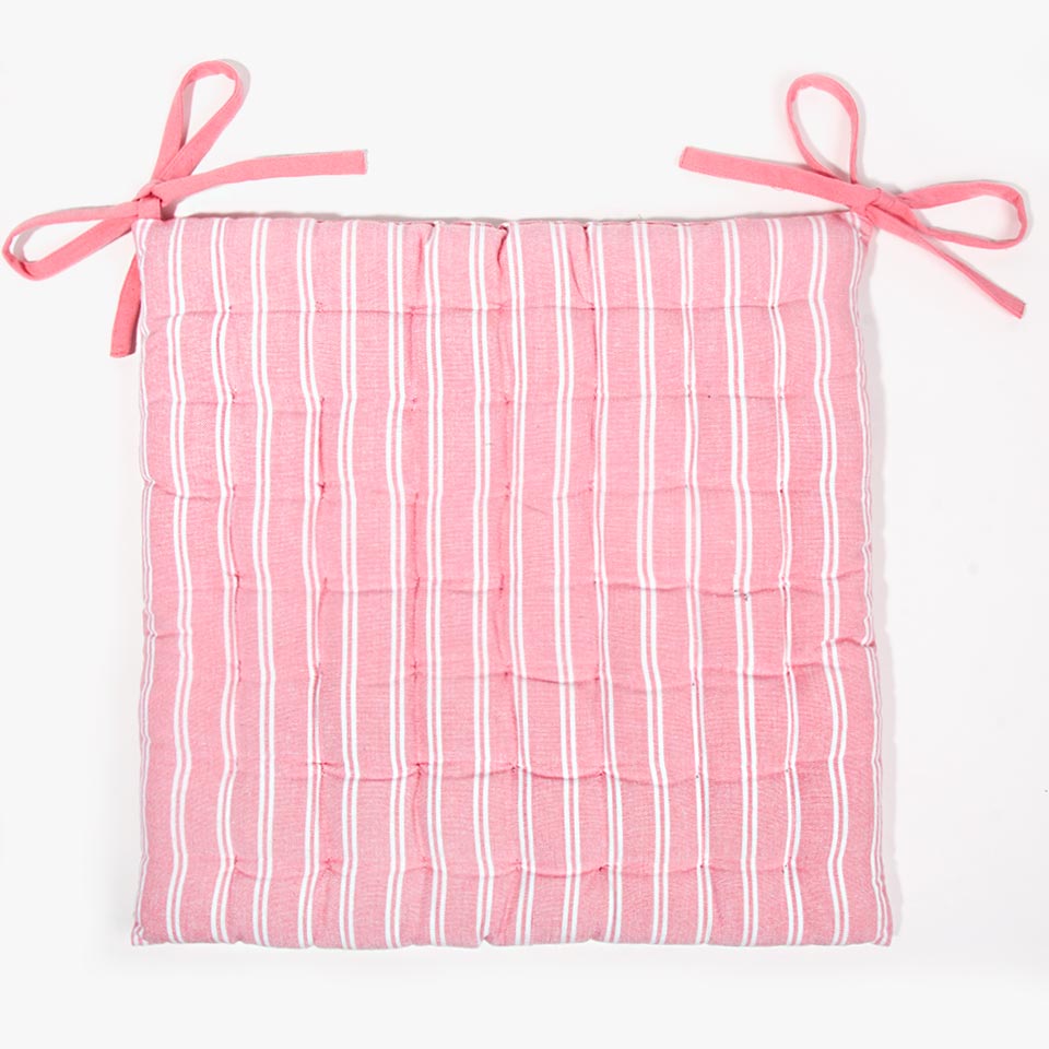 Cushion DOUBLE LISTS Pink 40x40cm