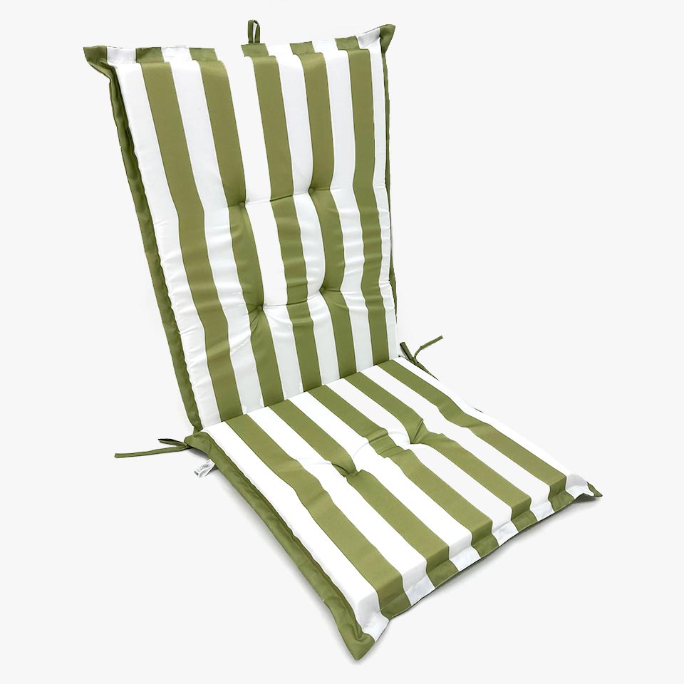 Almofada Impermeável para Cadeira COLE Verde 120x6cm