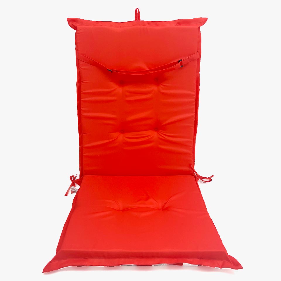 COLE Waterproof Chair Cushion Red 120x6cm