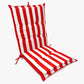 COLE Waterproof Chair Cushion Red 120x6cm