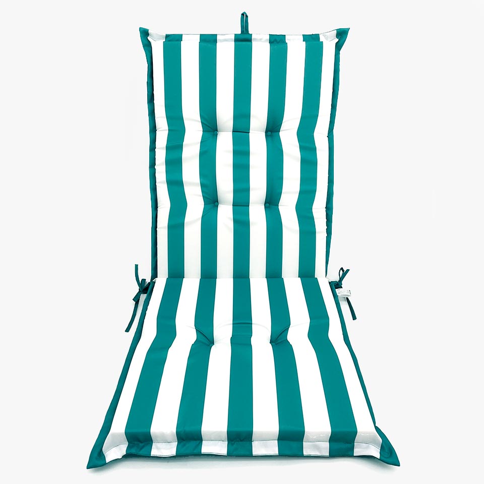 COLE Turquoise Waterproof Chair Cushion 120x6cm