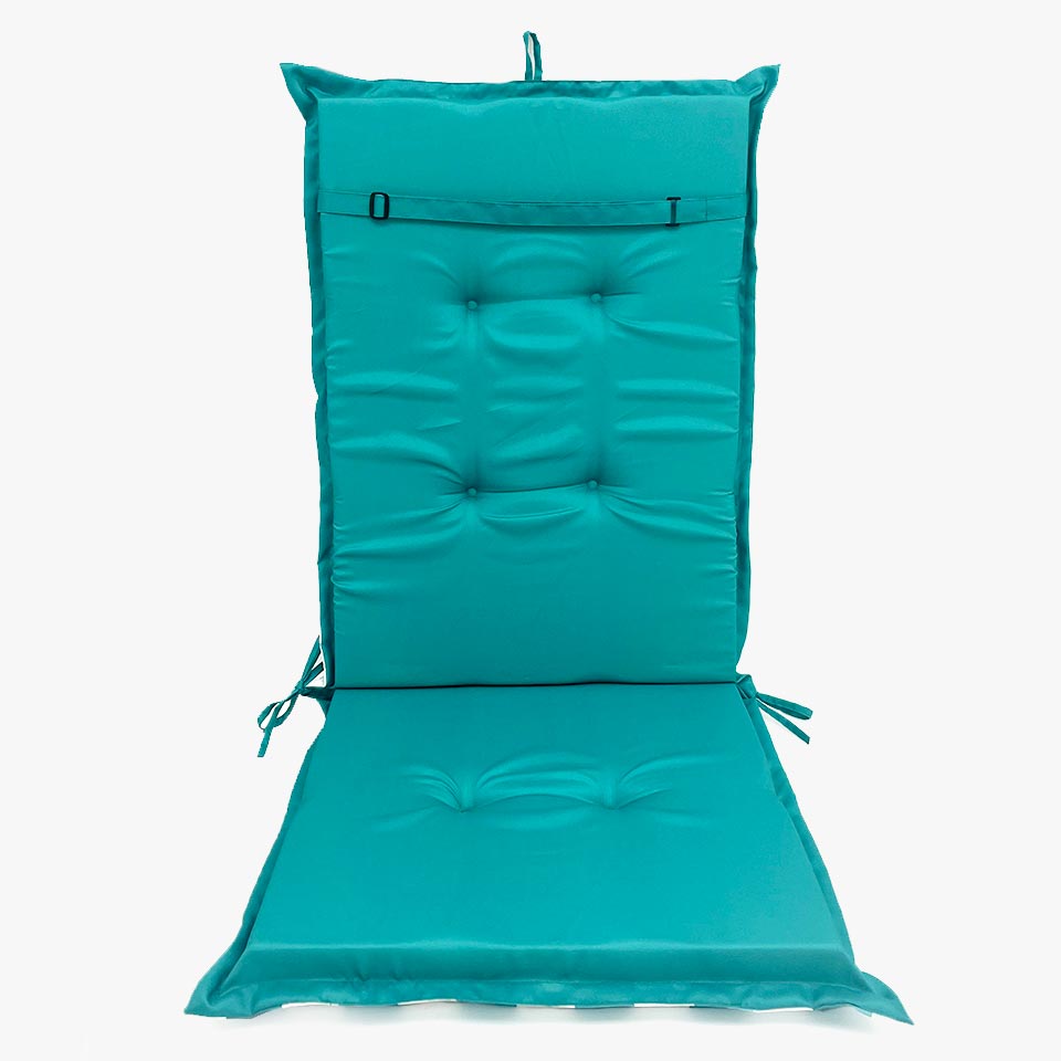 COLE Turquoise Waterproof Chair Cushion 120x6cm