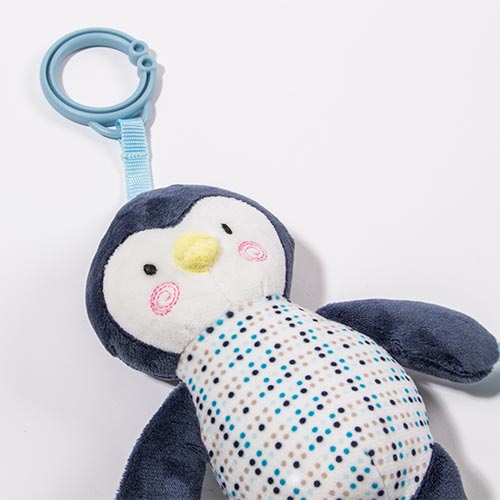 Manta com Brinquedo de Primeira Atividade DARK NAVY PENGUIN