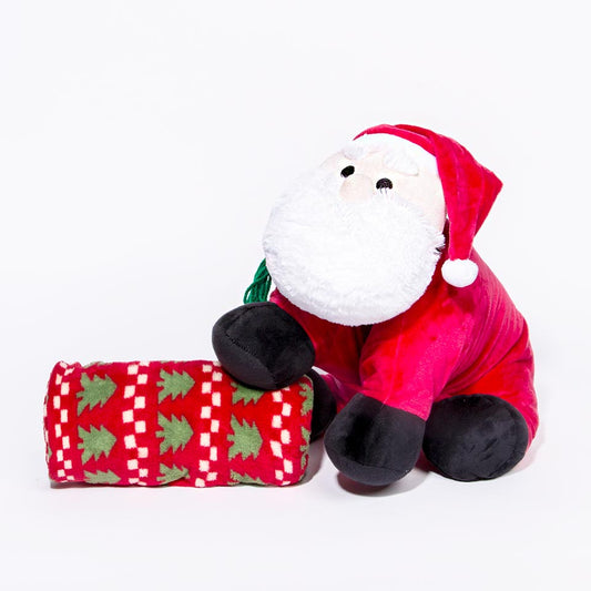 SANTA CLAUS Pillow with Blanket