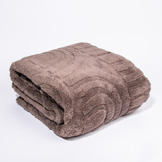 SAMMY Dark Brown Blanket 150x200cm