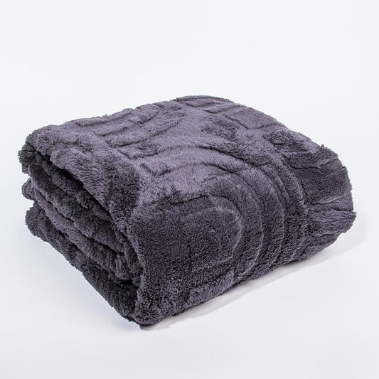 SAMMY Dark Grey Blanket 150x200cm