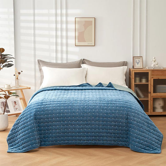 SOFTY Blue Bedspread 220x240cm