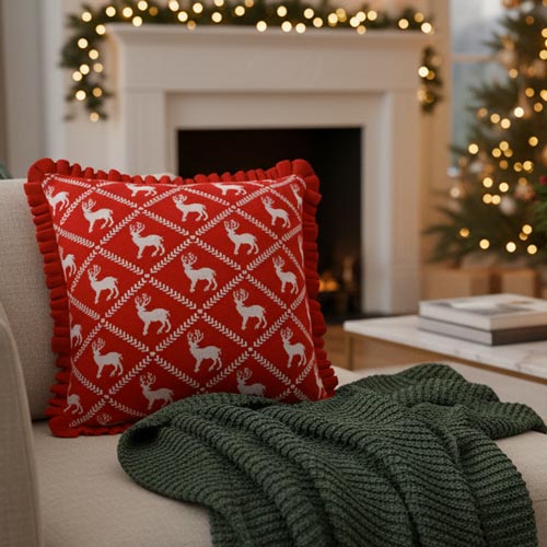 Almofada Decorativa KNIT REINDEER 50x50cm