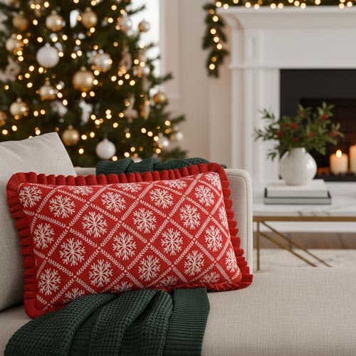 Almofada Decorativa KNIT SNOW 60x40cm