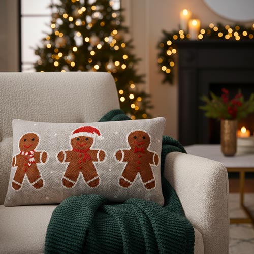 Almofada Decorativa GINGER MEN 60x40cm