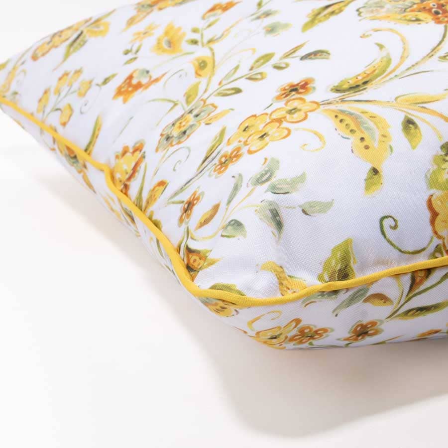 Waterproof Boston Yellow Cushion 45x45cm