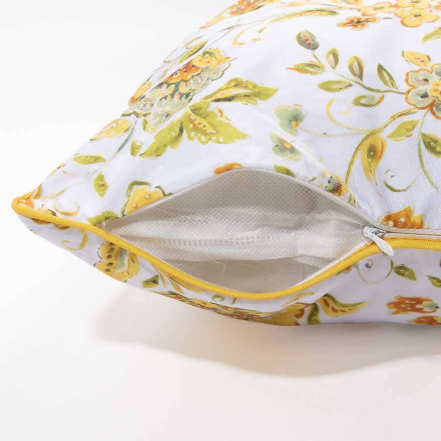 Waterproof Boston Yellow Cushion 45x45cm