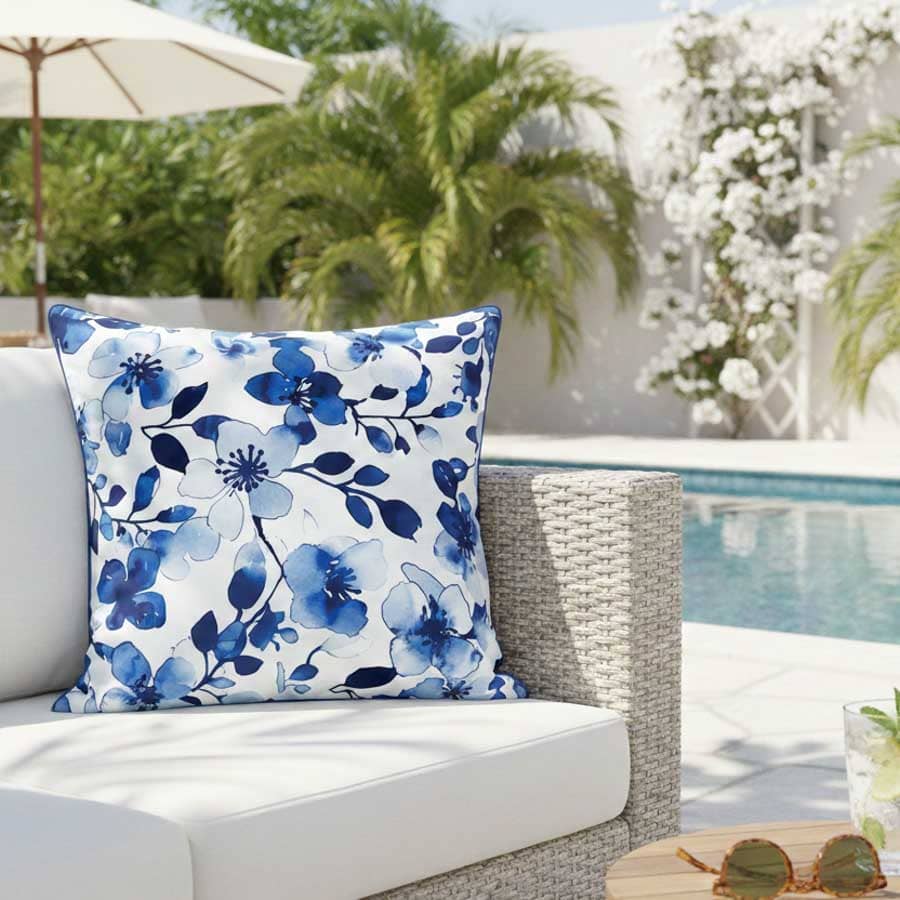 Waterproof Boston Yellow Cushion 45x45cm