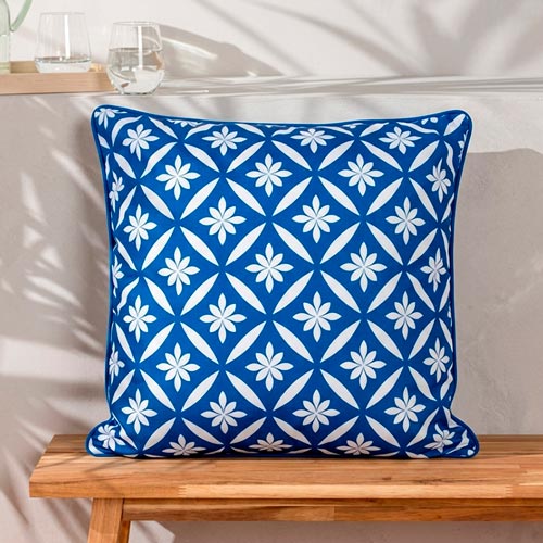 Almofada impermeável TILE Azul 45x45cm