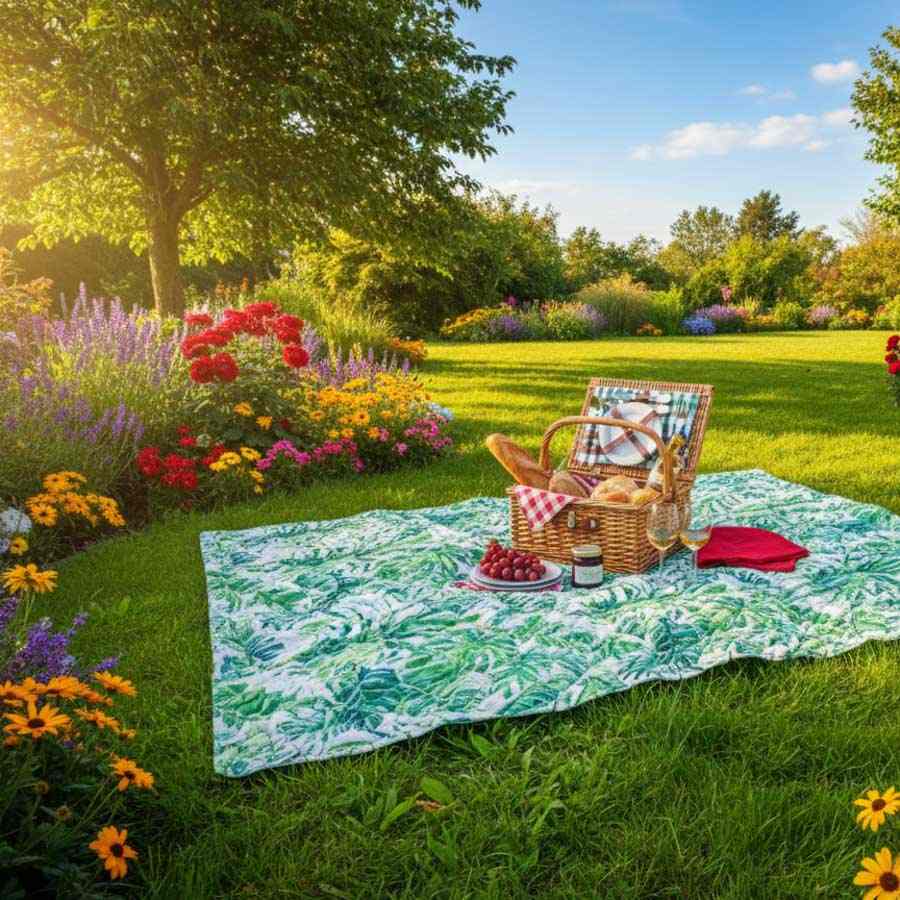 Manta para Picnic TROPICAL 150x200cm