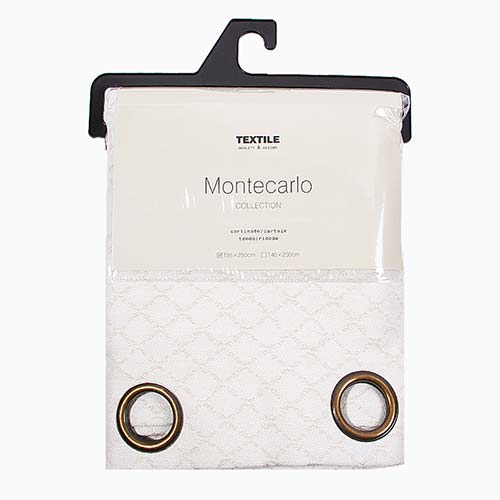 MONTECARLO PLAID Curtain Cream 135x250cm