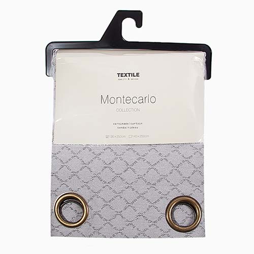 MONTECARLO PLAID Curtain Gray 135x250cm
