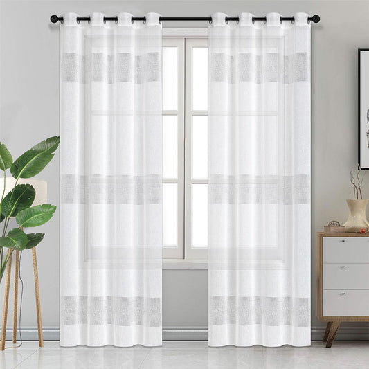 KIRA White Curtain 140x250cm