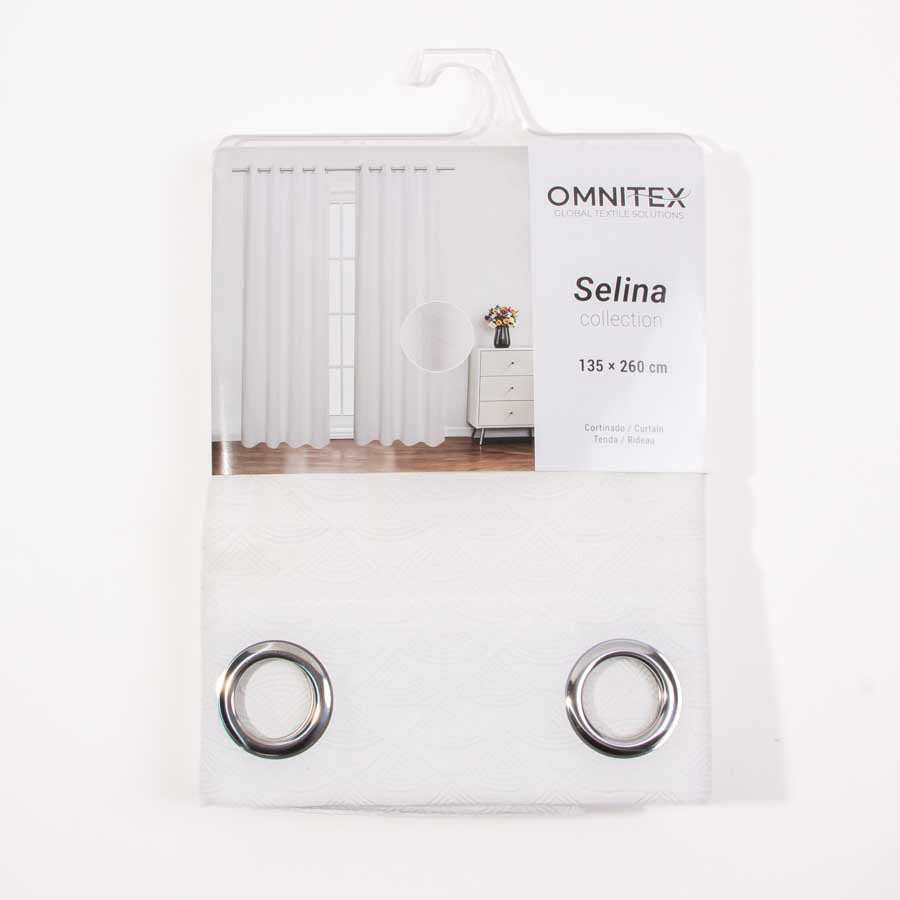 Cortinado VELIA Branco 135x260cm