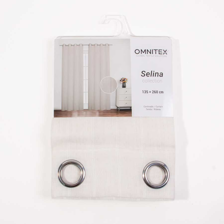 Cortinado SOLENA Branco 135x260cm