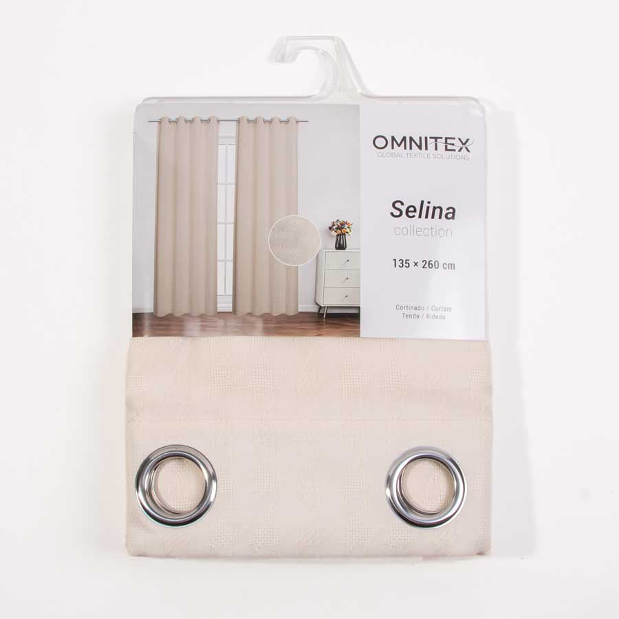 Cortinado LUNARA Bege 135x260cm
