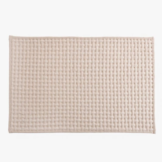 Tapete de Banho WAFFLE LUX Bege 60x40cm