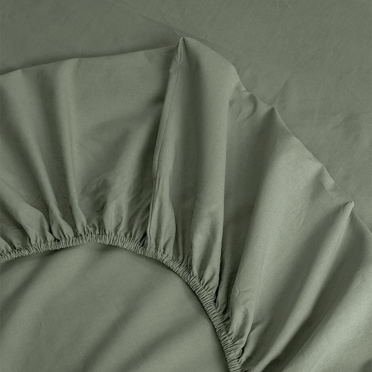 Lençol de baixo ajustável KATA Verde 105x200cm