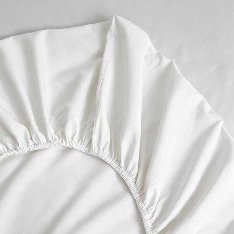 Lençol de baixo ajustável KATA Branco 200x200cm