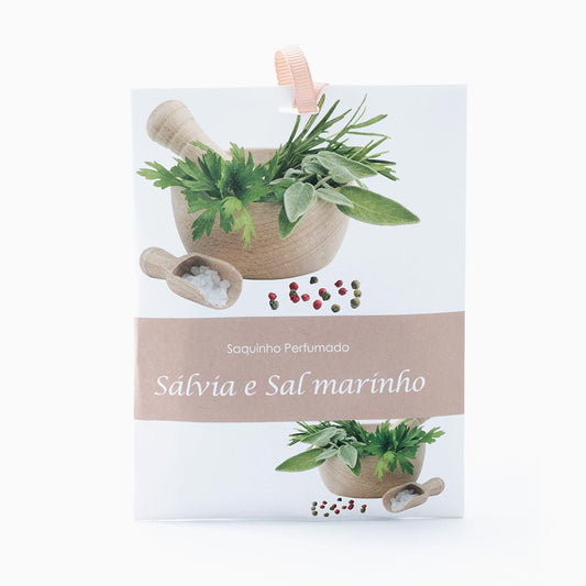 Conjunto de 12 Sacos Aromáticos ESSENCE Sálvia e Sal Marinho