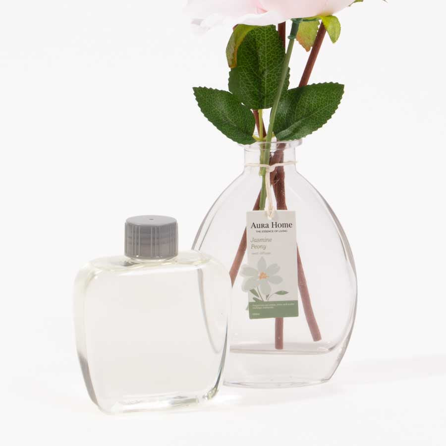 Difusor de Aroma com Flor Decorativa JASMIM e PEÓNIA 150ml