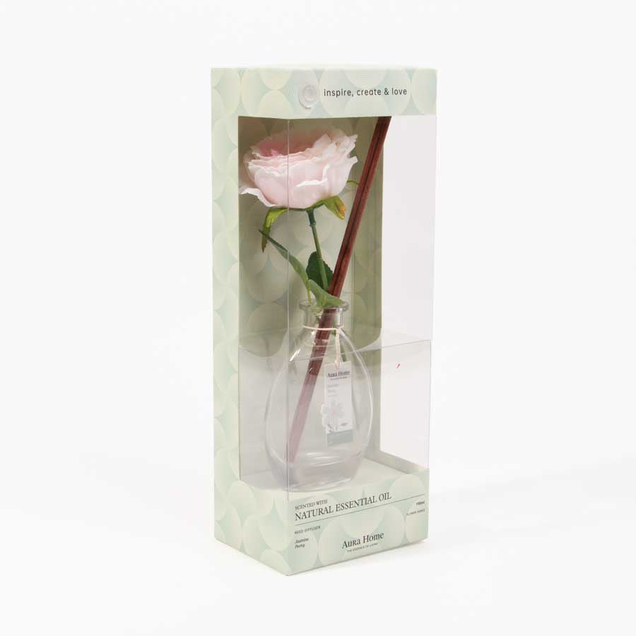 Difusor de Aroma com Flor Decorativa JASMIM e PEÓNIA 150ml
