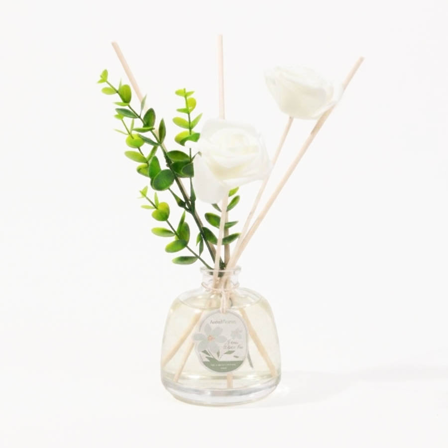 Difusor de Aroma com Flor Decorativa LÓTUS e CHÁ BRANCO 150ml