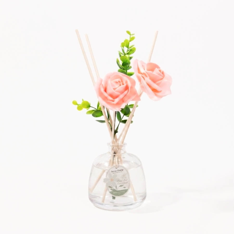 Difusor de Aroma com Flor Decorativa ROSA e CEDRO 150ml