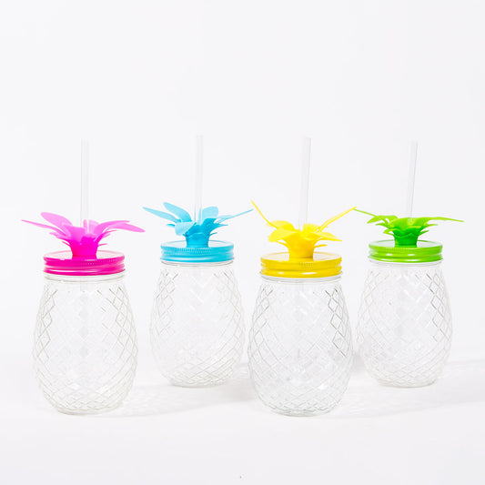 Copo com Palhinha PINEAPPLE 550ml
