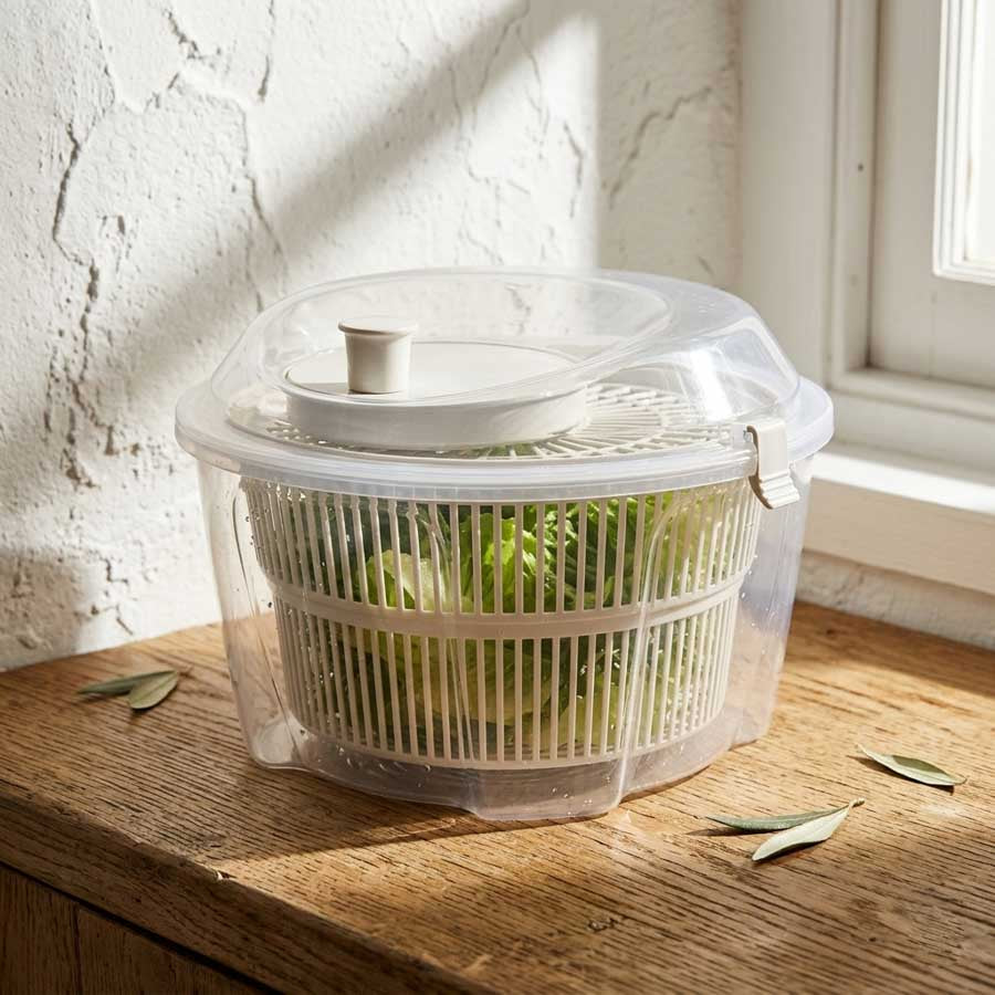 Escorredor de Salada SPIN Bege 4,4L