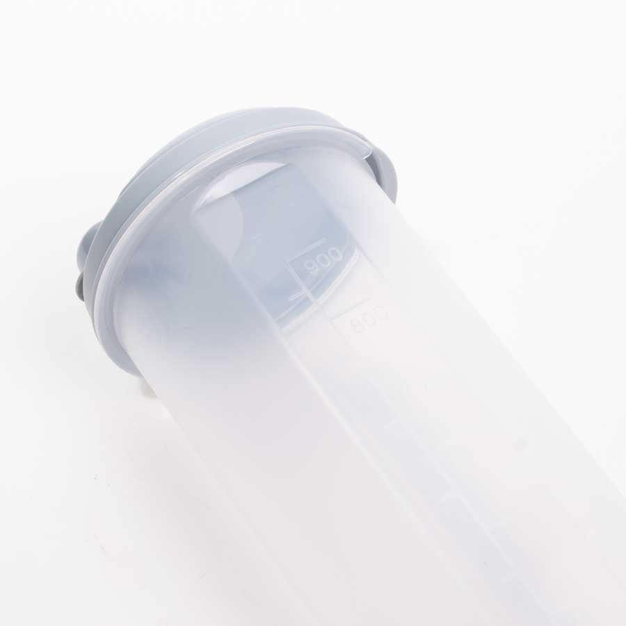 Garrafa Misturadora SHAKER Cinza 1L
