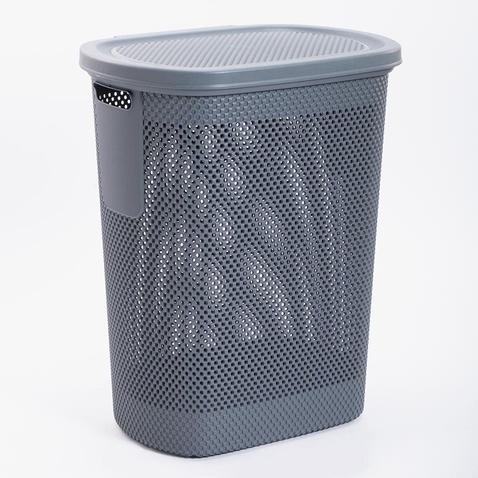 Cesto de Roupa CESTINO Cinza Escuro 58L