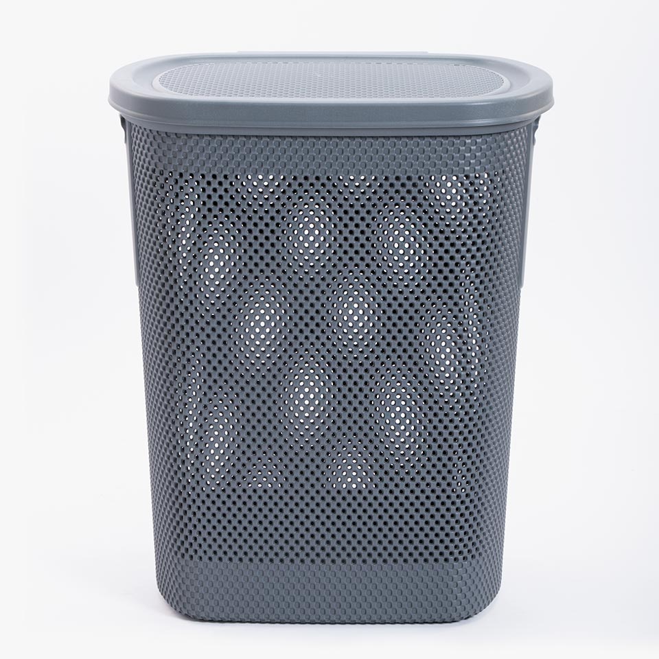 Cesto de Roupa CESTINO Cinza Escuro 58L