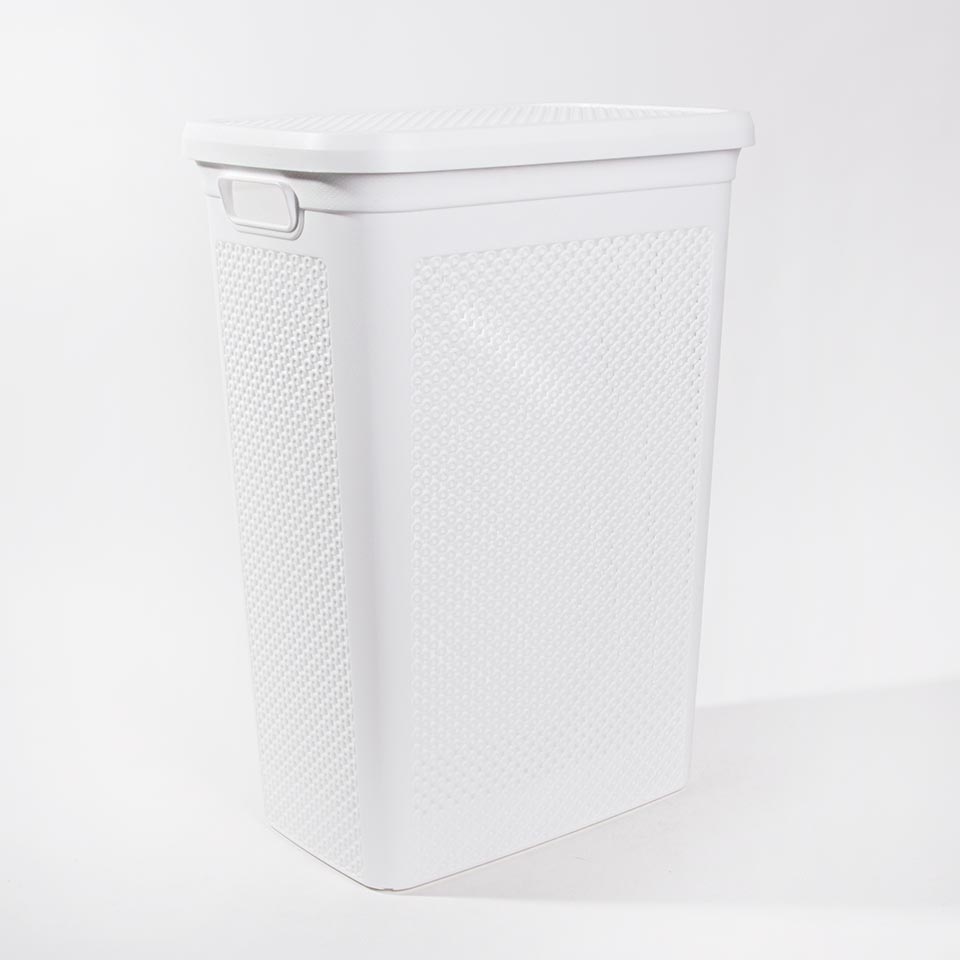 Cesto de Roupa DIAMOND Branco 48L