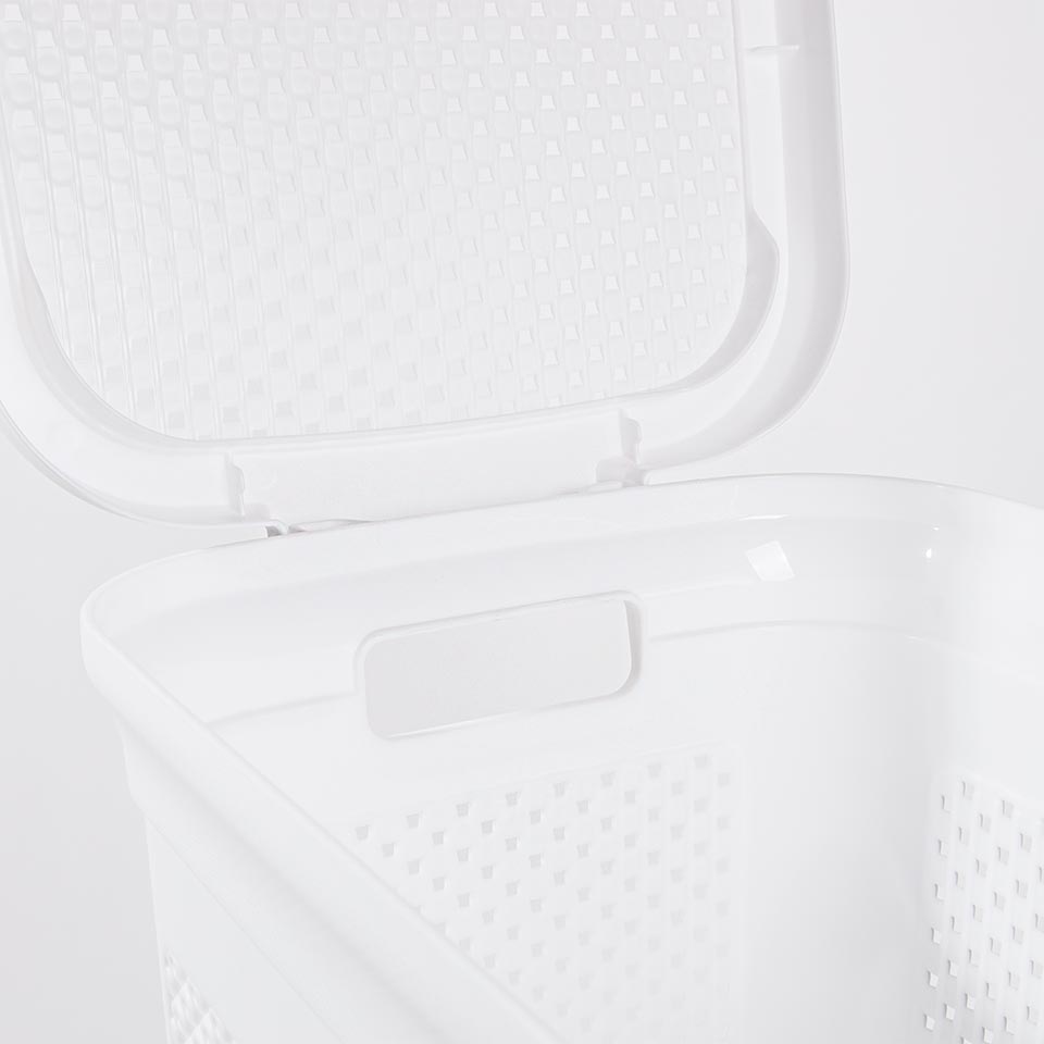 Cesto de Roupa DIAMOND Branco 48L