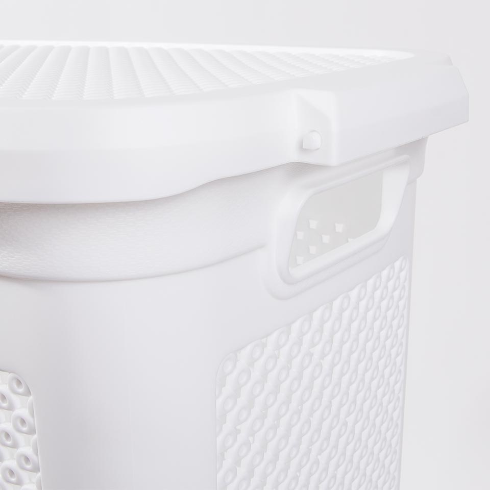 Cesto de Roupa DIAMOND Branco 48L